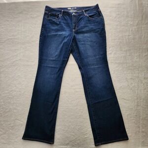 Old Navy Kicker Bootcut Jeans Womens 16 Blue Stretch Denim 38W 31L Indigo Flare
